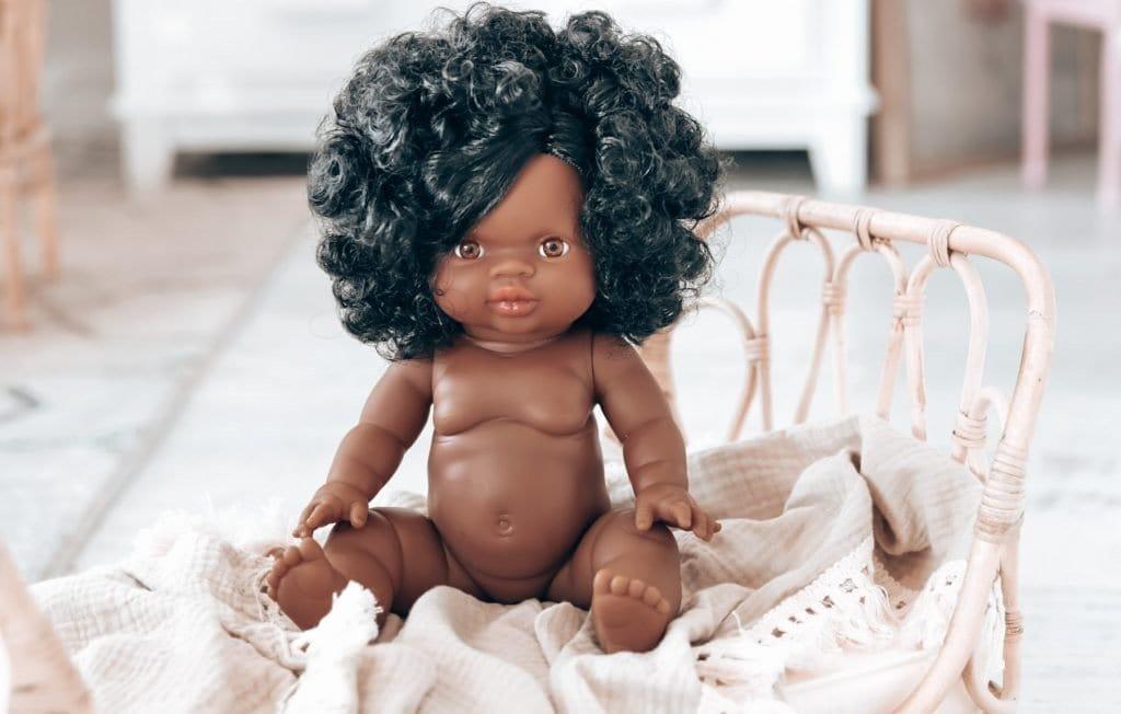 Paola Reina Gordis Doll African Girl, Nora - Hello Little Birdie