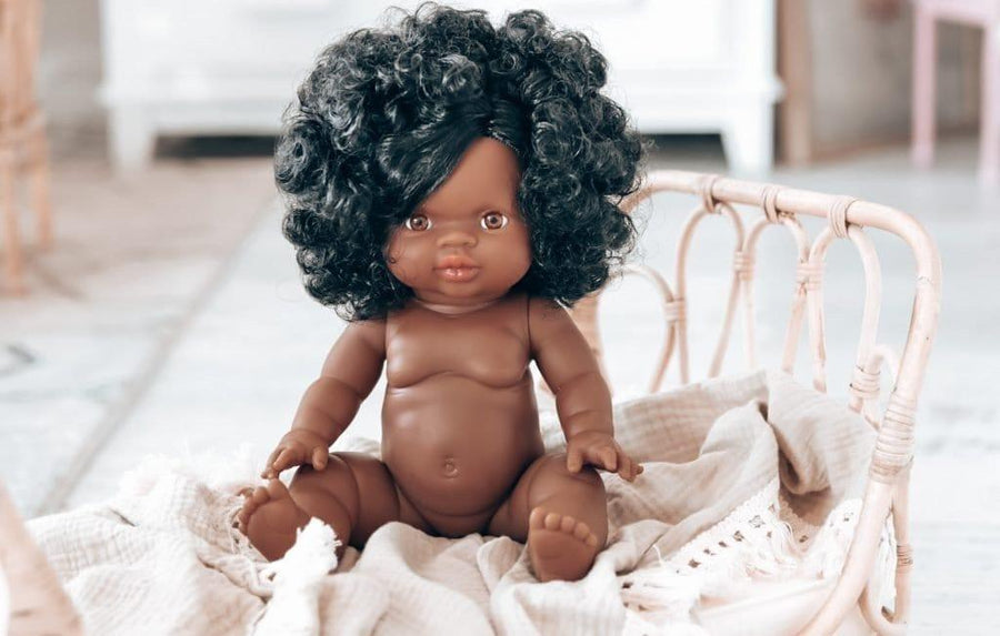 Paola Reina Gordis Doll African Girl, Nora - Hello Little Birdie