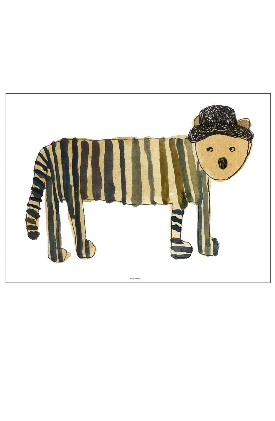 Pax and Hart My Stripes Print 50 x 70cm - Hello Little Birdie