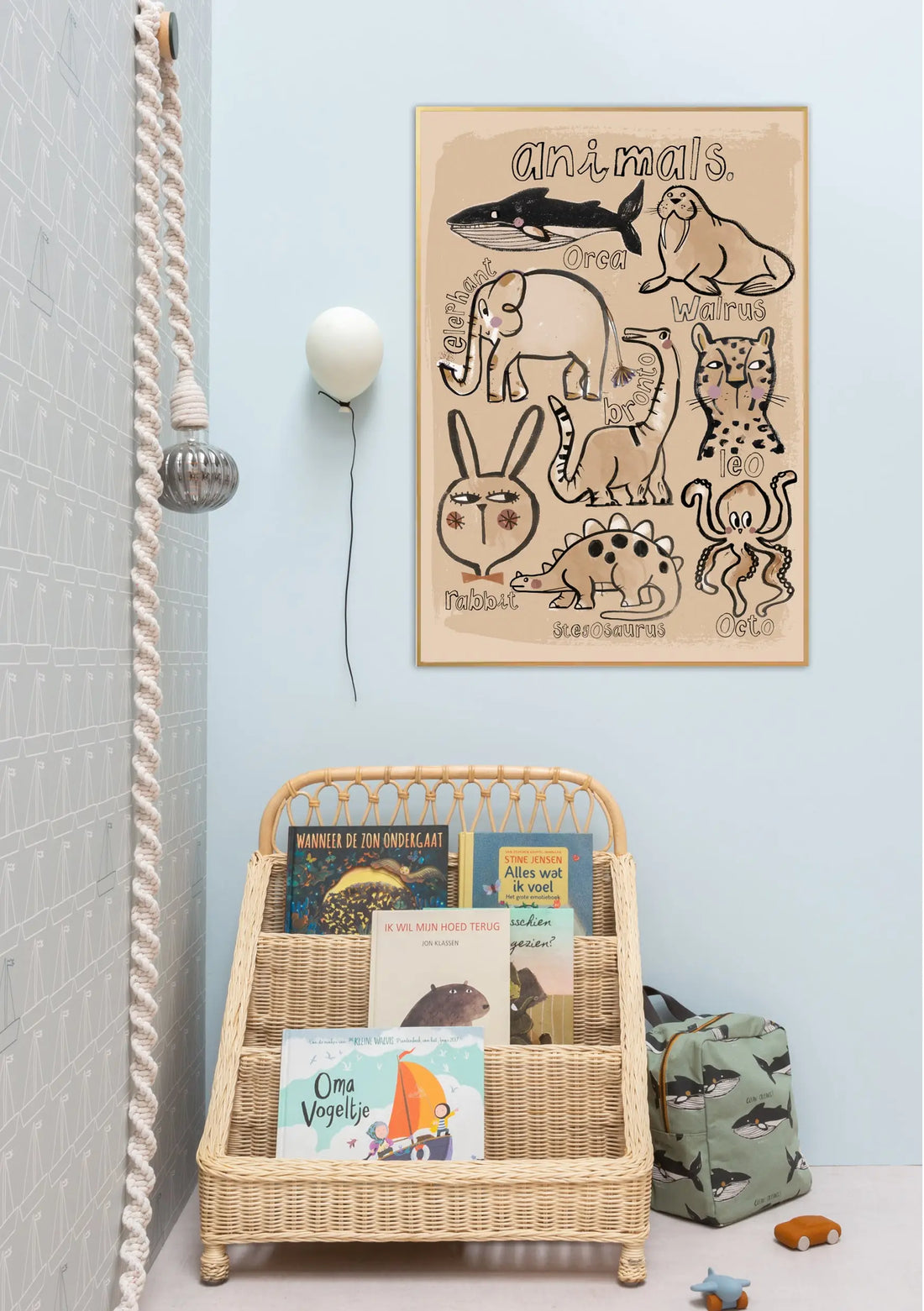 Studio Loco Wall Poster, Animal Collection 50 x 70cm - Hello Little Birdie