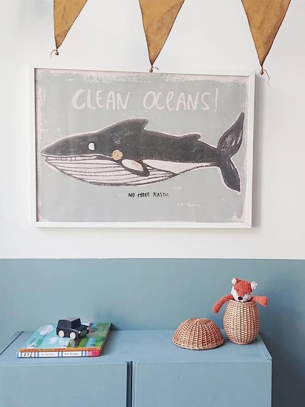 Studio Loco Wall Poster, Clean Oceans 50 x 70cm - Hello Little Birdie