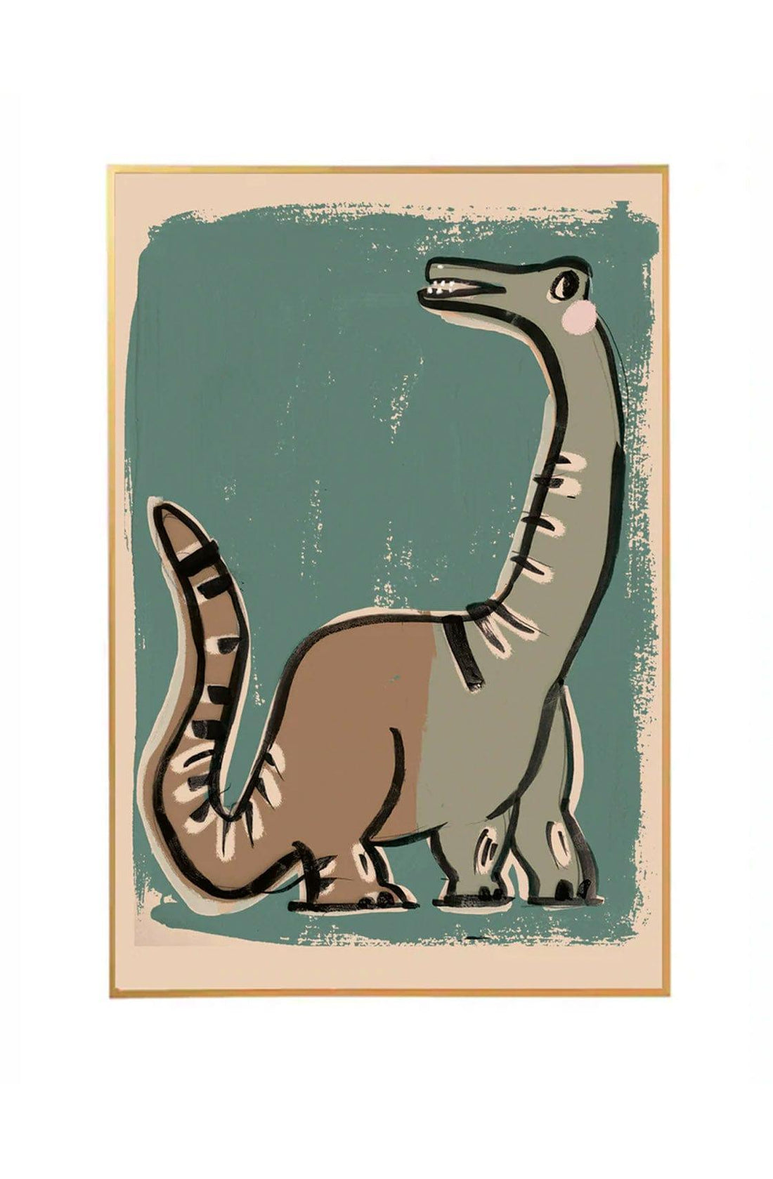 Studio Loco Wall Poster, Dino Green 50 x 70cm - Hello Little Birdie