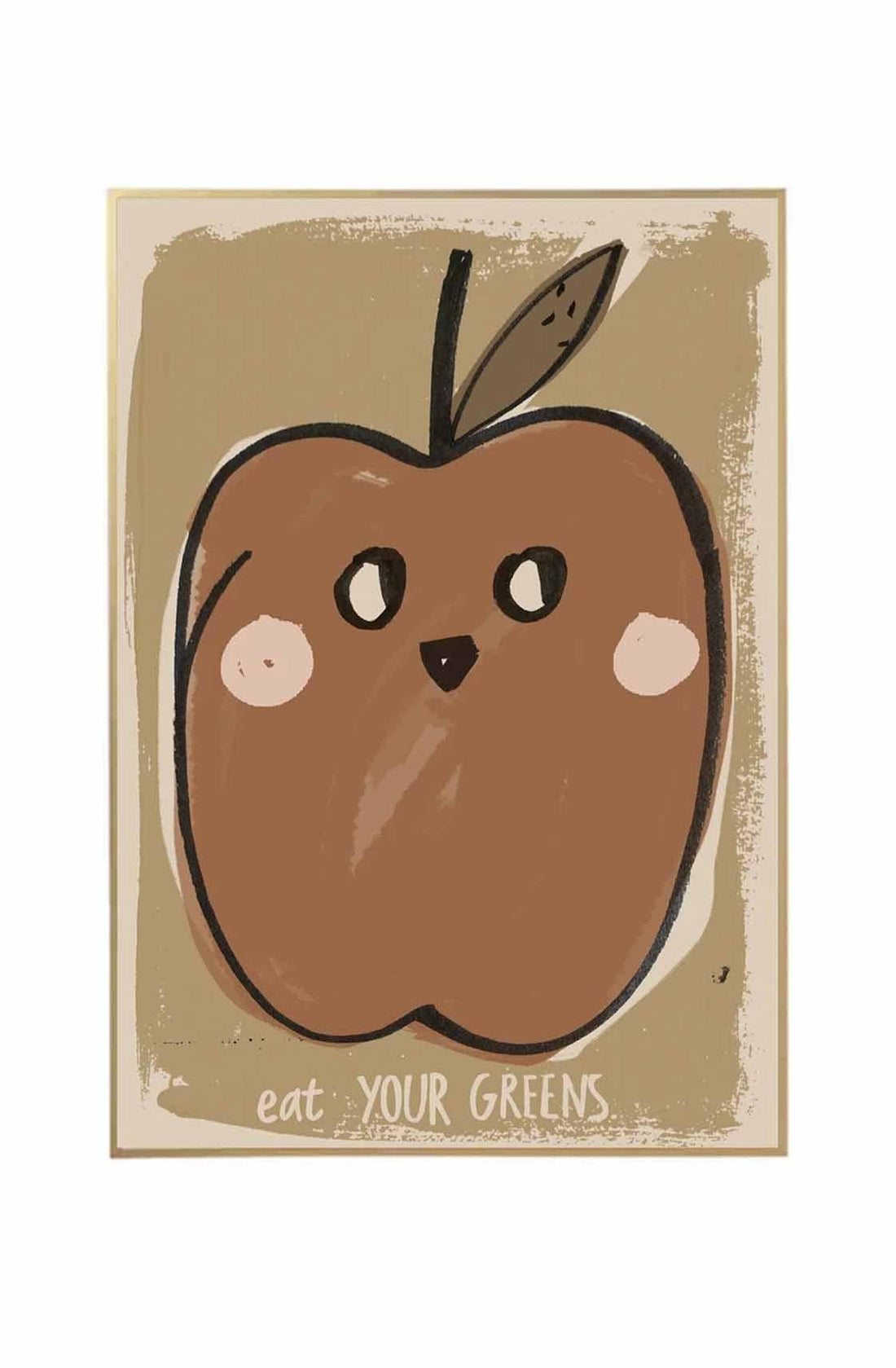 Studio Loco Wall Poster, Eat Your Greens 50 x 70cm - Hello Little Birdie