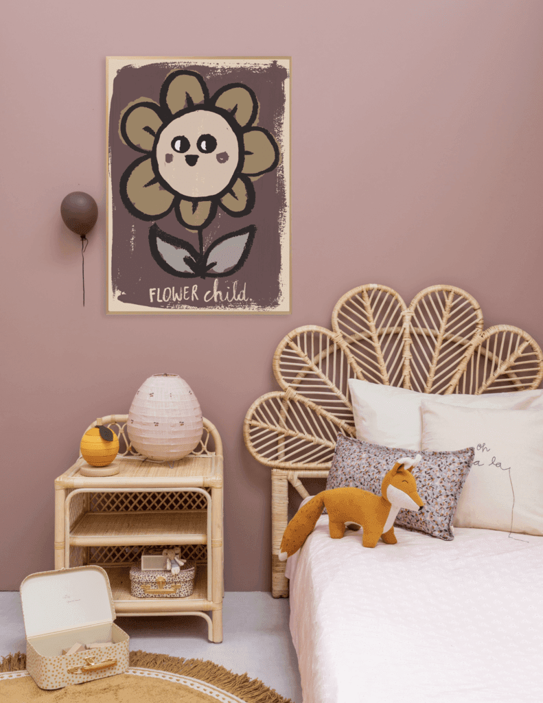 Studio Loco Wall Poster, Flower Child 50 x 70cm - Hello Little Birdie