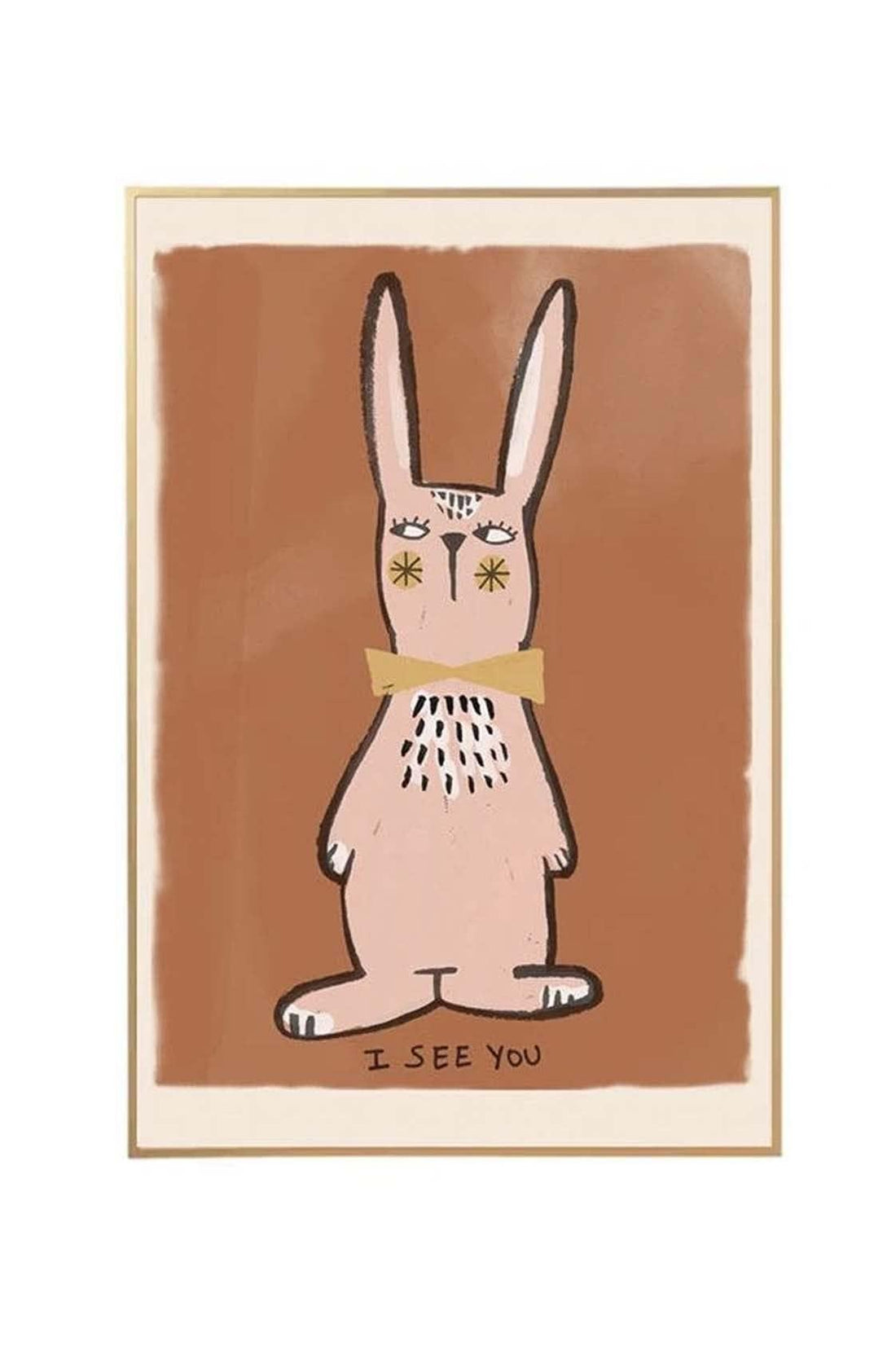 Studio Loco Wall Poster, I See You Rabbit 50 x 70cm - Hello Little Birdie