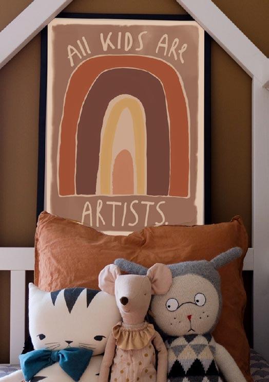 Studio Loco Wall Poster, Rainbow 50 x 70cm - Hello Little Birdie
