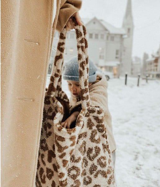 Studio Noos Chunky Teddy Leopard Mum Bag - Hello Little Birdie