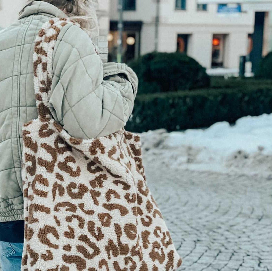 Studio Noos Chunky Teddy Leopard Mum Bag - Hello Little Birdie