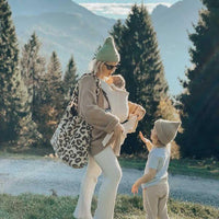 Studio Noos Chunky Teddy Leopard Mum Bag - Hello Little Birdie