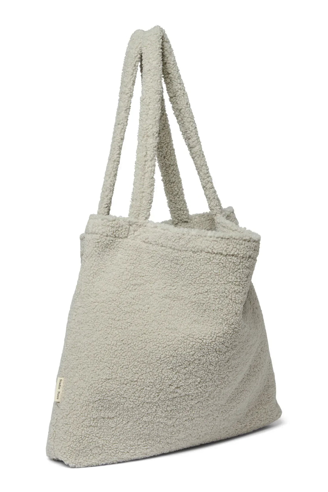 Studio Noos Chunky Teddy Mum Bag, Light Grey - Hello Little Birdie