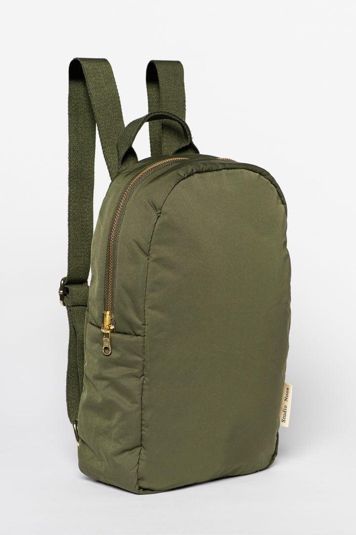 Studio Noos Olive Green Puffy Backpack | Hello Little Birdie