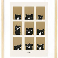 Ted & Tone Bear Moods Print, A4 and A3 - Hello Little Birdie