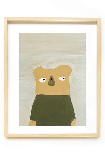 Ted & Tone Bear Print, A4 - Hello Little Birdie