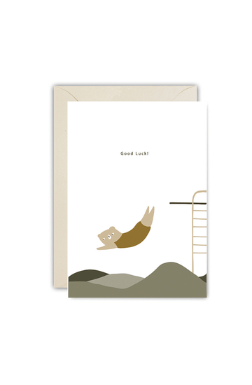 Ted & Tone Good Luck Eco Card - Hello Little Birdie