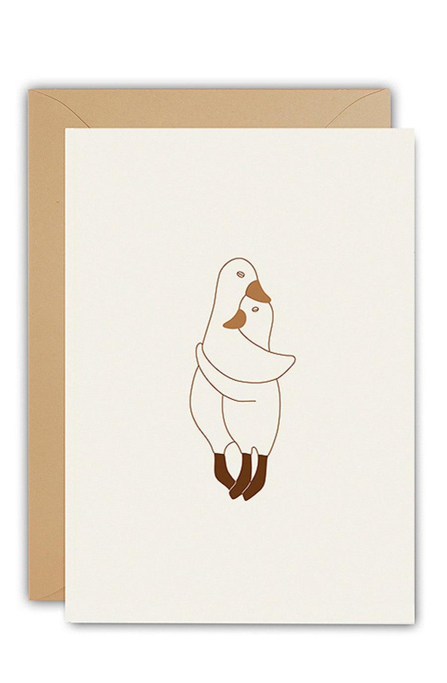Ted & Tone Hug Eco Card - Hello Little Birdie