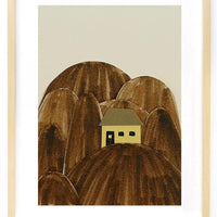 Ted & Tone Mountain Cabin Print, A3 - Hello Little Birdie
