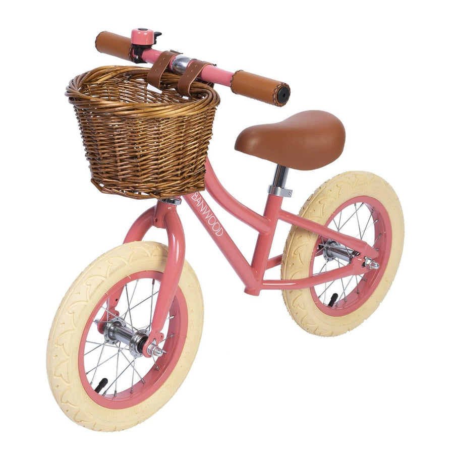 BANWOOD FIRST GO BALANCE BIKE, CORAL - Hello Little Birdie