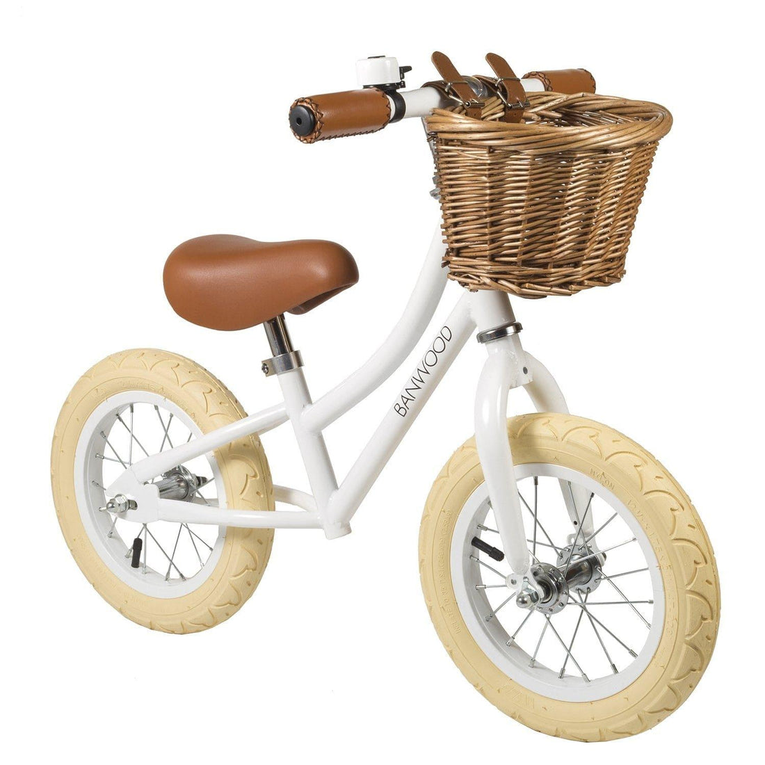 BANWOOD FIRST GO BALANCE BIKE, WHITE - Hello Little Birdie