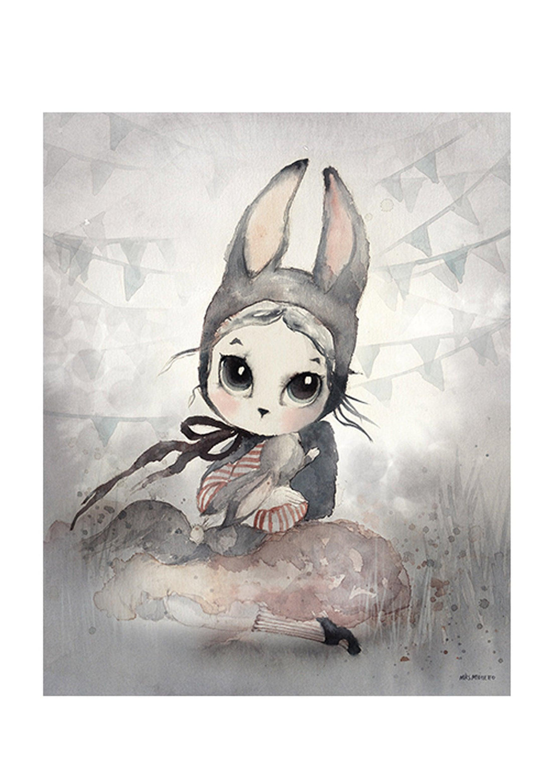 MRS MIGHETTO MISS HANNA 40X50cm - Hello Little Birdie