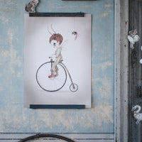MRS MIGHETTO MR JOHN WATERCOLOUR ART PRINT 50X70CM, TINY THEATER COLLECTION - Hello Little Birdie