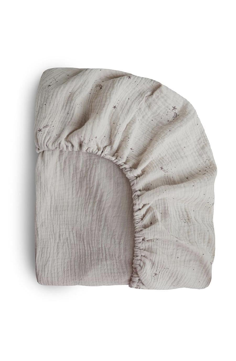 Mushie Cot Sheet Falling Stars - Hello Little Birdie