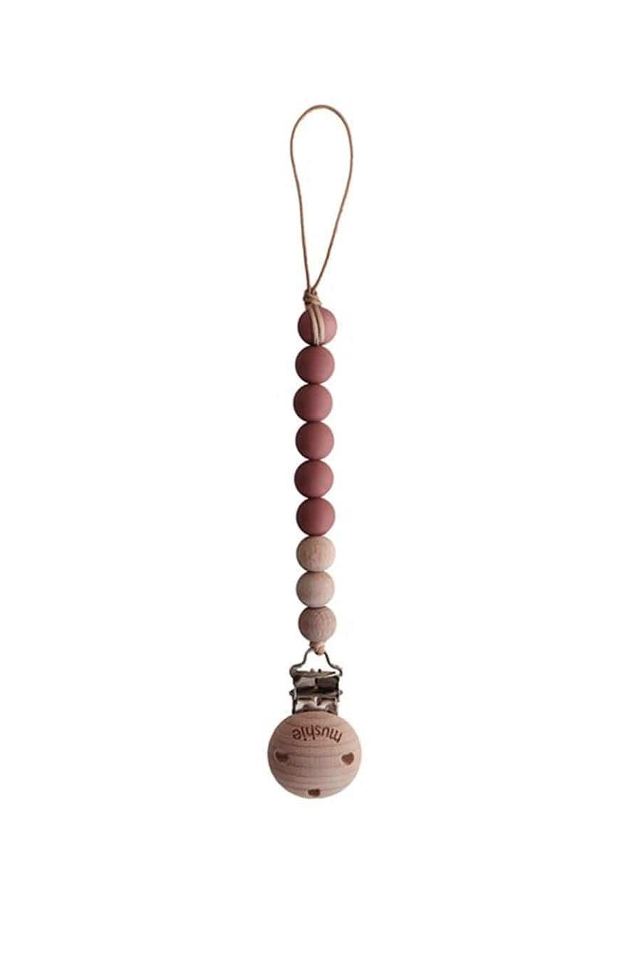 Mushie Dummy Clip Cleo, Redwood - Hello Little Birdie