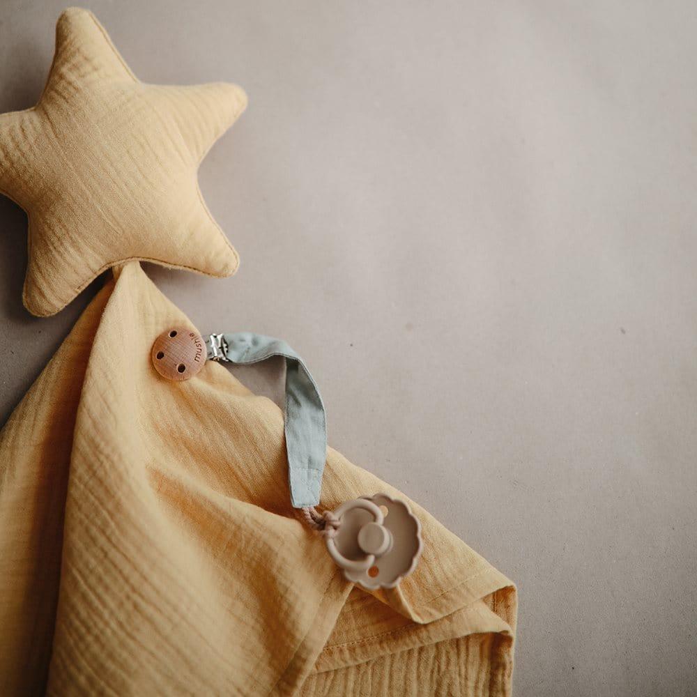 Mushie Lovey Blanket Comforter Star Fall Yellow - Hello Little Birdie