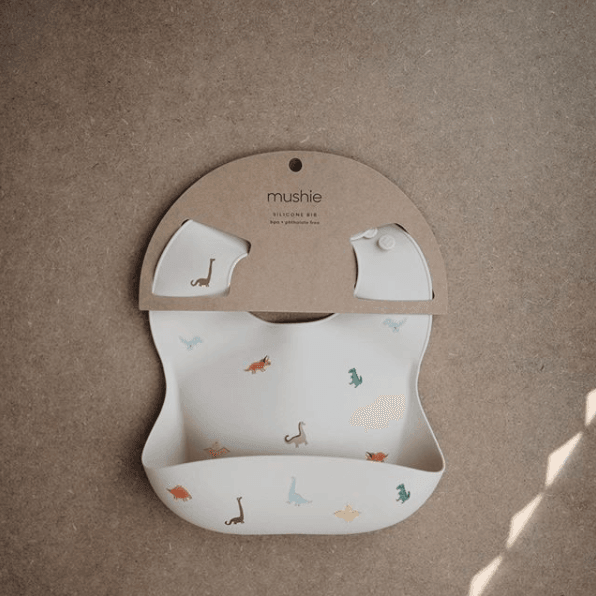 Mushie Silicone Baby Bib, Rainbow - Hello Little Birdie