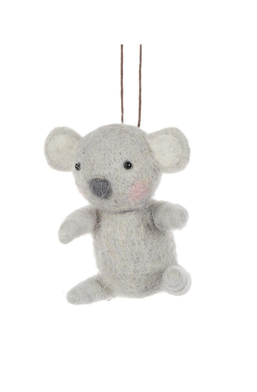 Wool Koala Christmas Ornament - Hello Little Birdie